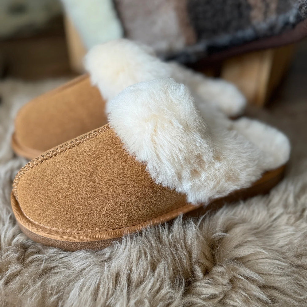 
                  
                    Women's Yukon Sheepskin Slippers - Beige - Euro Shoe House
                  
                