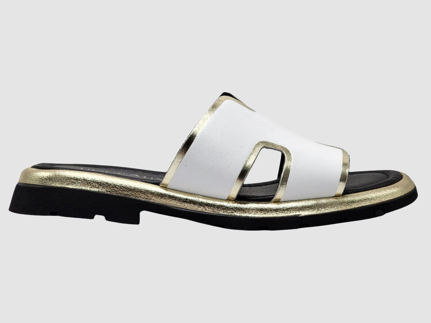 Women's Zinnia Leather Sandals - White - Euro Shoe House