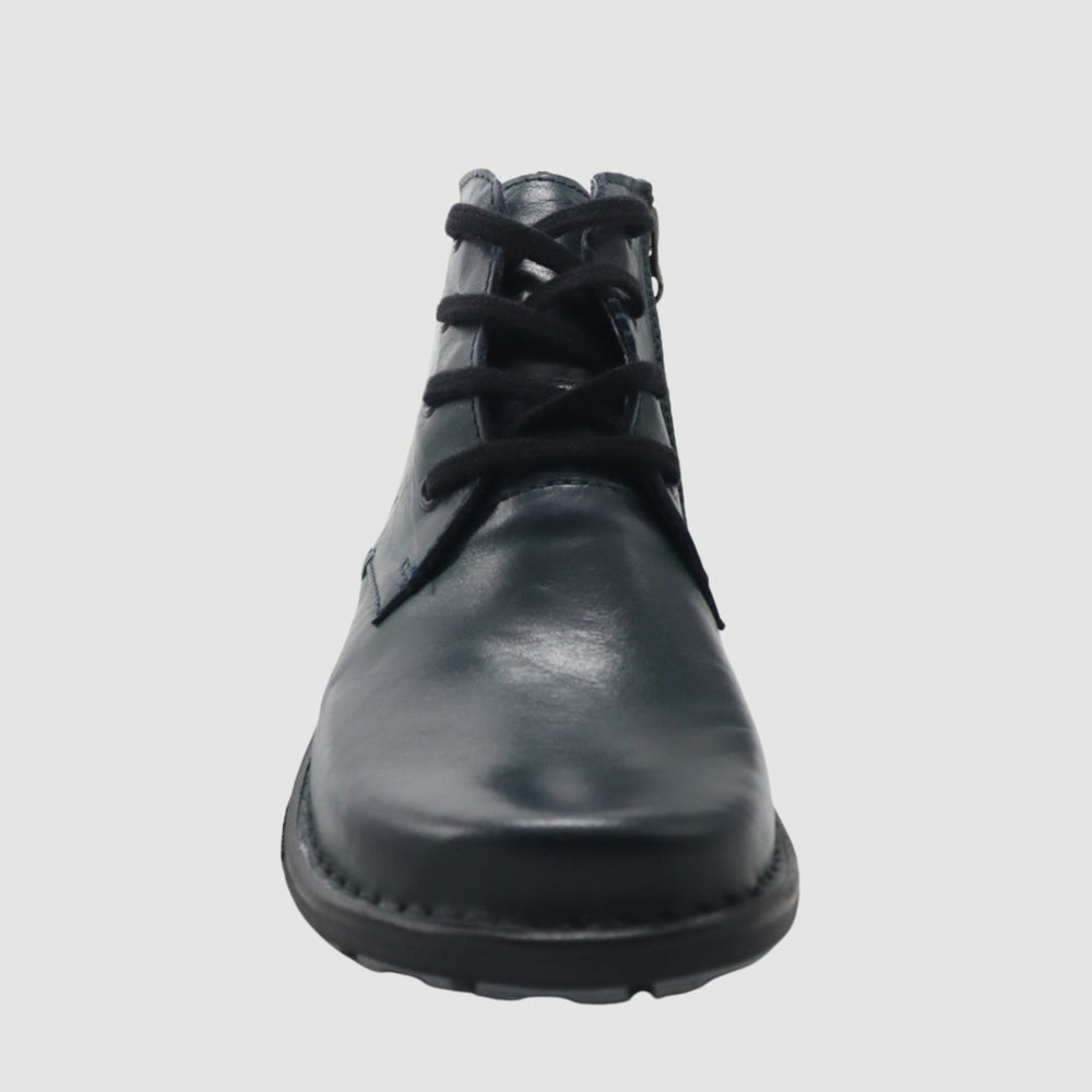 
                  
                    Women's Zip - Up Leather Boots - Dark Green - Euro Shoe House
                  
                