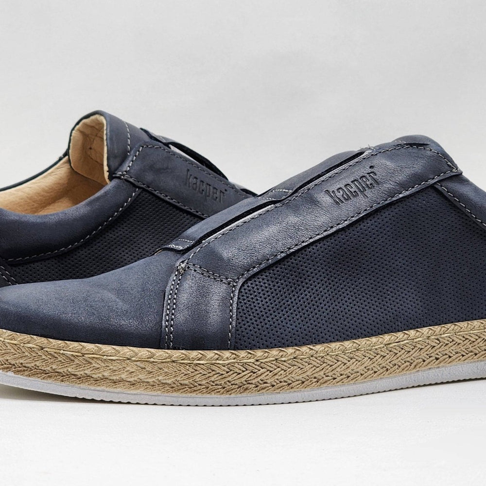 
                  
                    Women's Lifestyle Slip - On Leather Sneakers - Navy - Euro Shoe House
                  
                