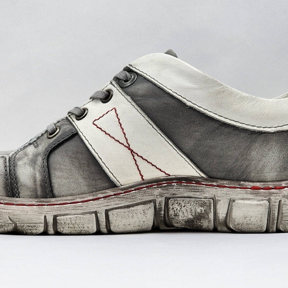 
                  
                    Women's Original Grey and White Leather Shoes - Euro Shoe House
                  
                