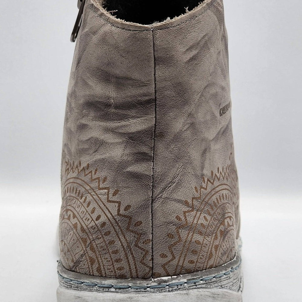 
                  
                    Women's Timeless Grey Fleece - Lined Zip - Up Leather Boots - Euro Shoe House
                  
                